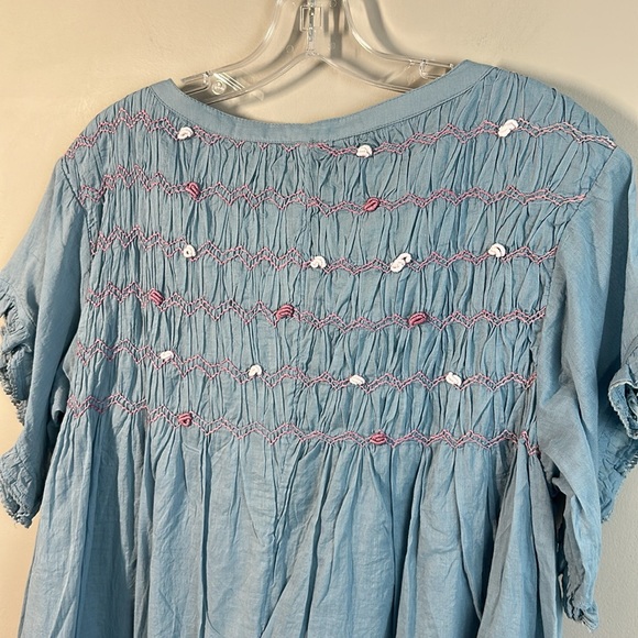 Free People Womens Victoria Babydoll Romper Size S Coquette Soft Girl Feminine - Picture 13 of 16